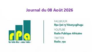 Journal Du 08 Août 2026
