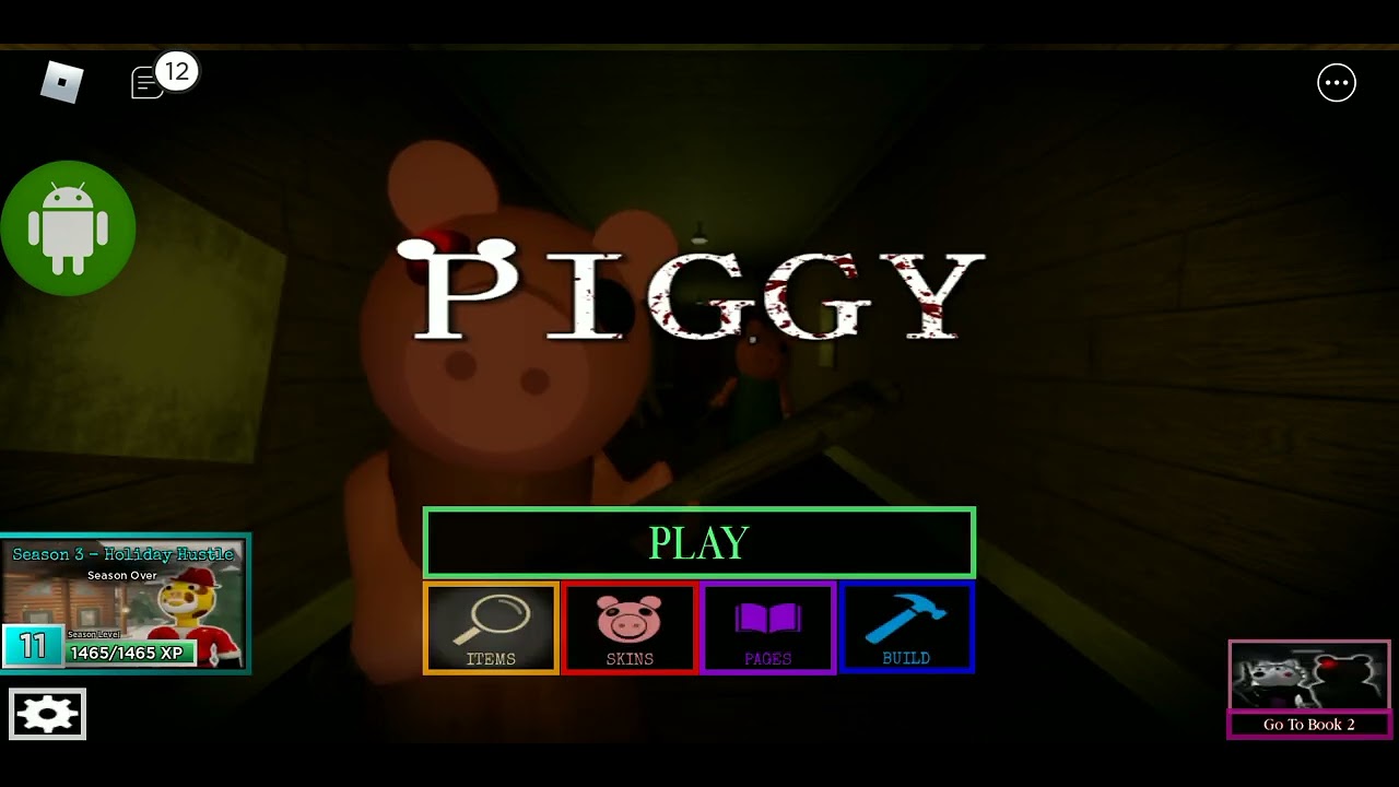 piggy 2nd anniversary with inflatable trap