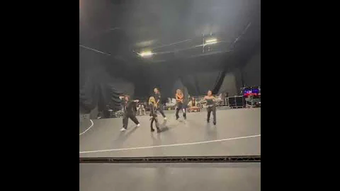 Sabrina Carpenter rehearsing for her performance at BST Hyde Park.