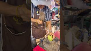 Grandpa Selling Fresh Coconut Water - Fruits Cutting Skill