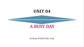 Grade7 - English (Unit4 - Activity 1 & 2) - Help First Online Video