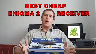cheap Enigma 2 Digital satellite receiver Amiko Viper 4k51unboxing