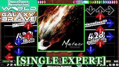 【DDR WORLD】 Meteor / BEMANI Sound Team "MAX MAXIMIZER" [SINGLE EXPERT] 譜面確認+Clap