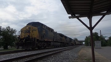 CSX AC44CW 351 w/ Sick K5LA Leads Loaded Grain Express G435-15 on 8/16/22