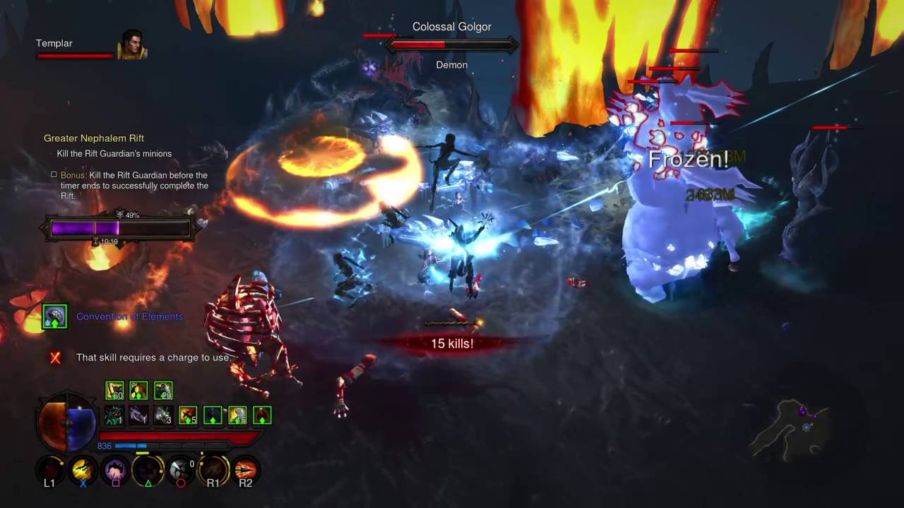 Demon hunter cold build marauder set first time solo GRift 70