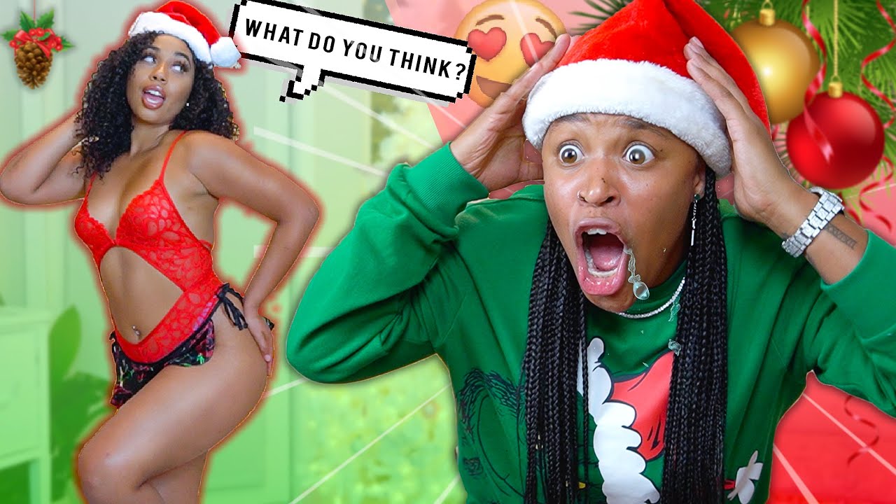 Rating my Girl friends *SEXY* CHRISTMAS Lingerie!😍 | EZEE X NATALIE
