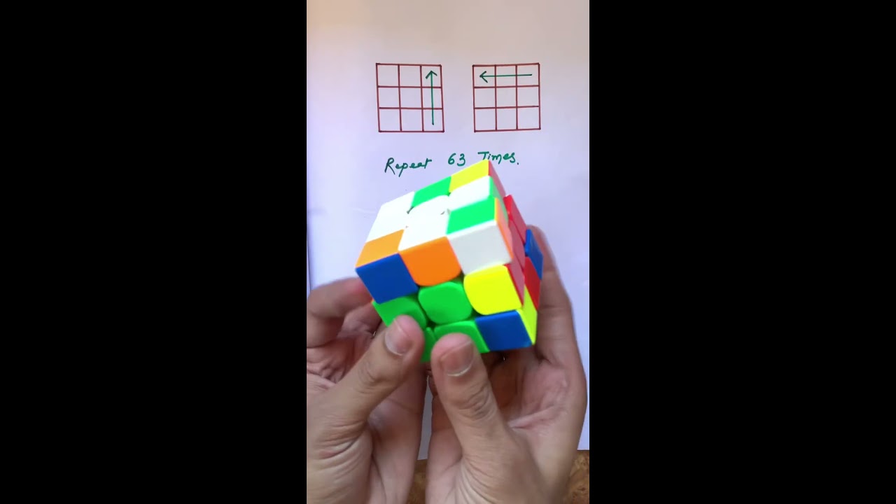 The VIRAL 2x63 Moves Of Rubik S Cube Solve Magic Trick Shorts Rubikscube