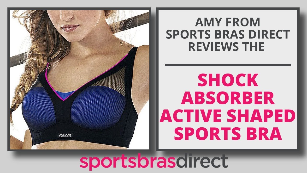 Shock Absorber Active Shaped Support Bra – Black Neon - Sports Bras Direct