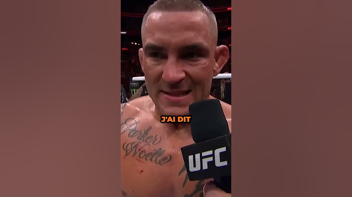 La réaction de Dustin Poirier après son combat contre Benoît Saint Denis à l'UFC 299