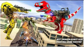 robot biến hình khủng long bắn súng / Dino Robot Car Game/ Ultimate Dinosaur Robot Games/ game wfk screenshot 5