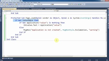 ASP.NET Tutorials - Concept of Application (Server SIde State Management Technique) with an example