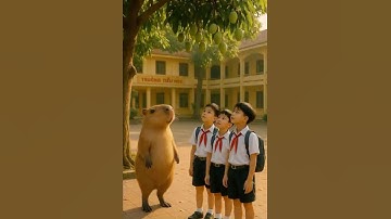 Capybara Leo Cây Hái Xoài – Cái Kết Chạy Hai Vòng#CapyHocDuong #capybara #funny#shorts#fyp #giaitri