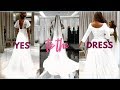 TRYING ON WEDDING DRESSES | BRIDES TO BE NEED TO WATCH THIS