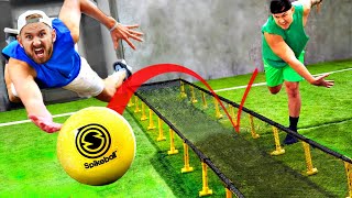 We Combined Spikeball and Volleyball into One Sport!!