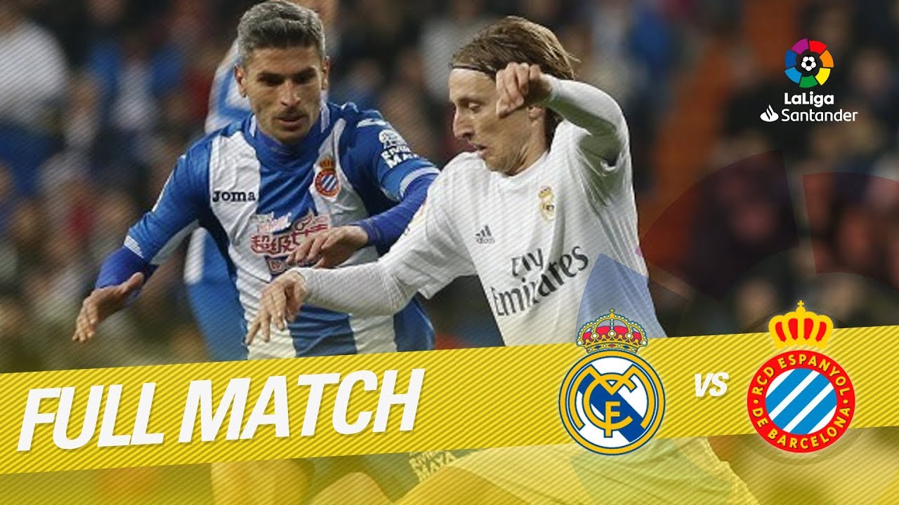 saldar Reacondicionamiento Bombardeo Full Match Real Madrid vs RCD Espanyol LaLiga 2015/2016 - YouTube