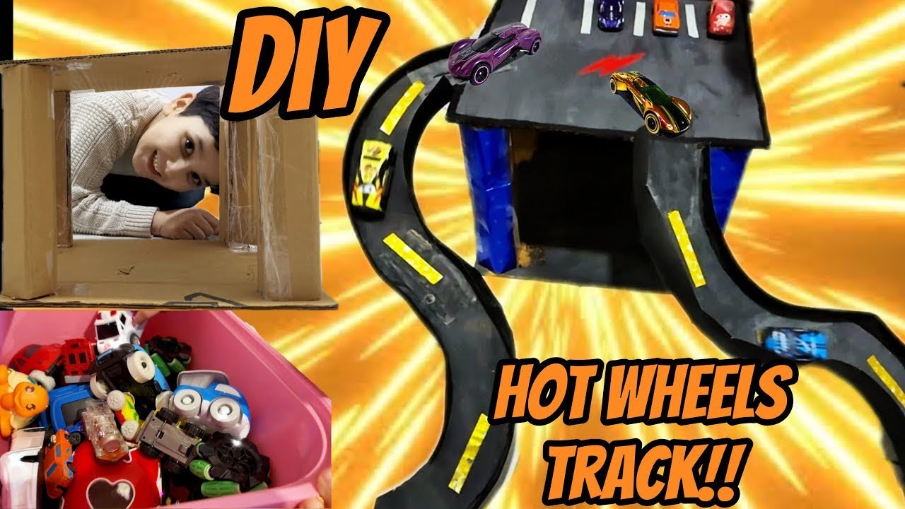Build Your Own Hot Wheels MEGA Track with Cardboard!