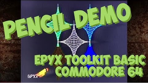 Pencil Demo   EPYX Toolkit Basic on Commodore 64