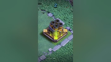 COC Builder Base - Multi Mortar -  1-9 Levels - Cost - Time - Animation #shorts #coc