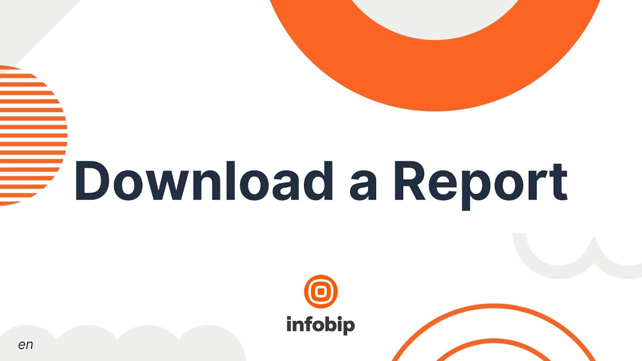 How to download a Report - Infobip Portal - YouTube