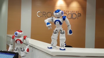 Robot NAO showing off its dance moves