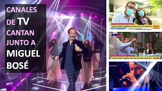 Canales de televisión cantan juntos las canciones de Bosé Yo Soy Chilevisión
