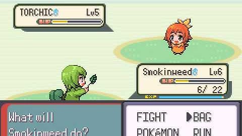 Pokemon  Moemon Nuzlocke(GBA / Game Boy Advance) - Smoking every day -Vizzed.com Play