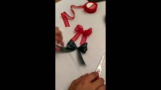 Atlas lentdən bantik hazırlanması - how to make bow