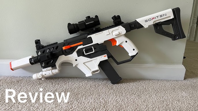 SOFITEN Toy Gun Automatic Sniper Rifle with Tactical Vest Kit, Scope. Toy  Foam Blaster Dart Toys with 120 Darts, IR and Flashlight. The Shooting