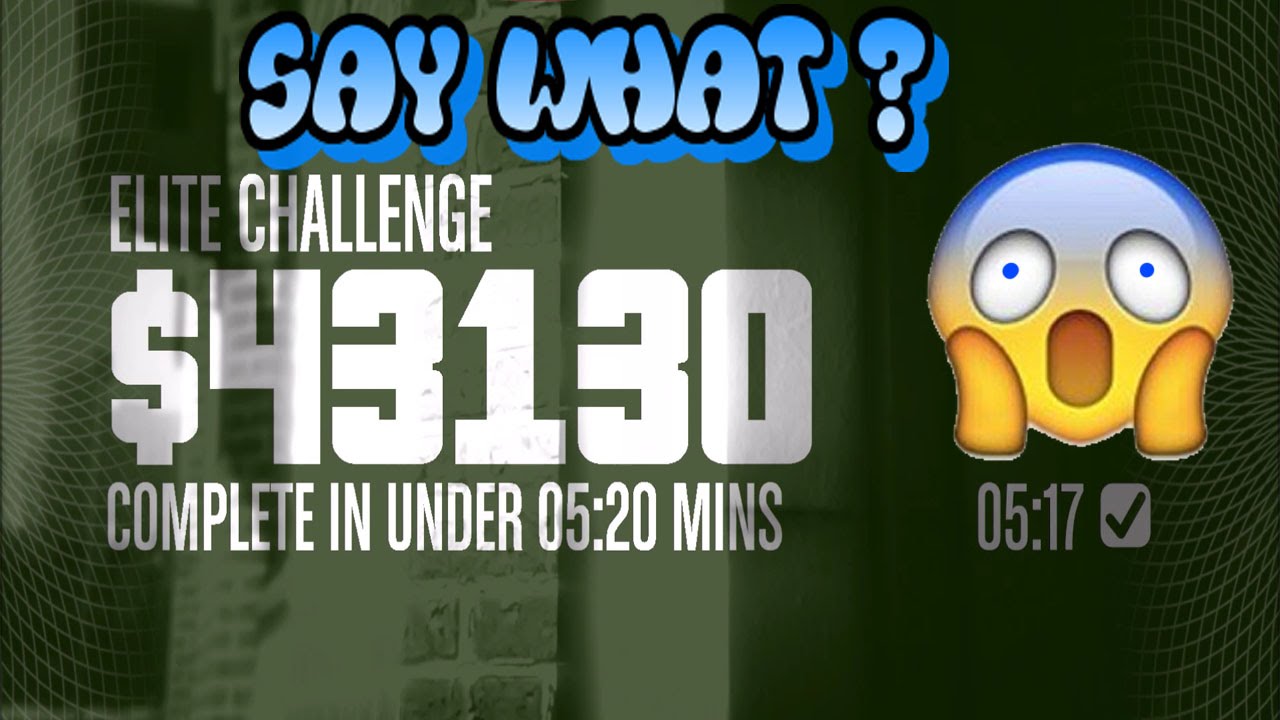 Grand theft auto 5 fleeca ELITE CHALLENGE COMPLETE