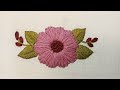 Hand Embroidery Stunning Floral Design With Simple Stitches | Beautiful Floral Embroidery