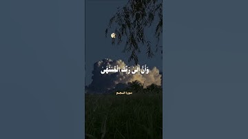 (وأن الي ربك المنتهي) 🤍 #قرآن_كريم #تلاوة_خاشعة #سورة_النجم #الحصري #تلاوة_الصباح