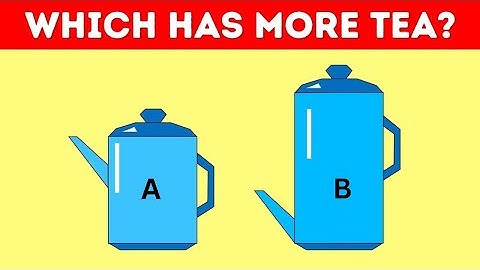 Brain Teaser: Spot Which Teapot Has More Tea?