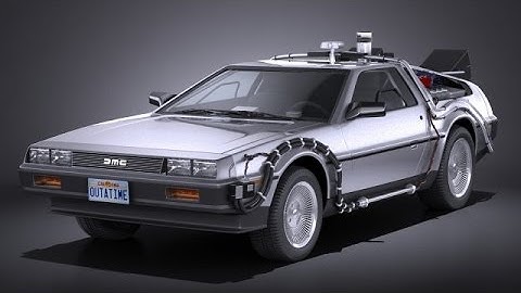 3D Model DeLorean DMC-12 Back To The Future episode 1 VRAY at 3DExport.com