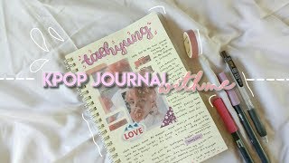 Kpop bullet journal with me [ taehyung version ] 🍒🌙️ | zahira fatimah