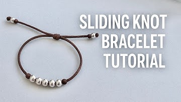 Make This Sliding Knot Bracelet in 5 Minutes (Beginner Friendly!)