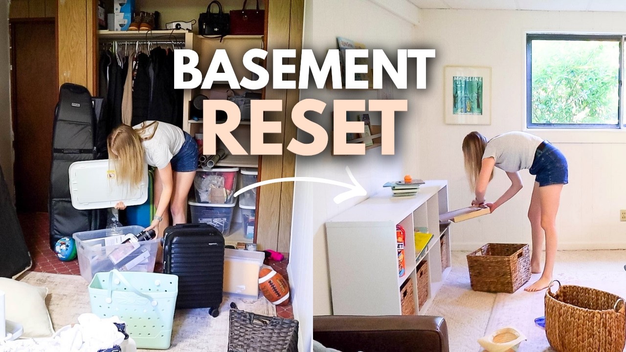 I Finally Decluttered Our Basement (It Was Out of Control)