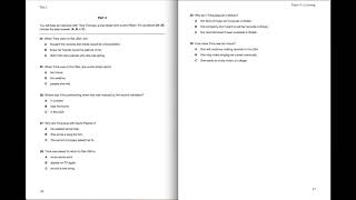 Listening B2, FCE 1, Test 1, Part 4