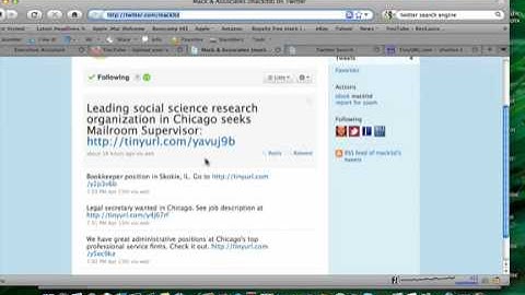 Using Twitter for Recruiting