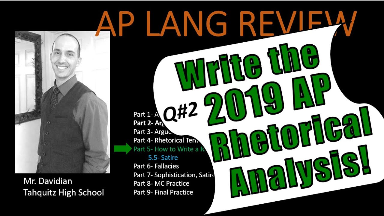 ap lang rhetorical essay 2019