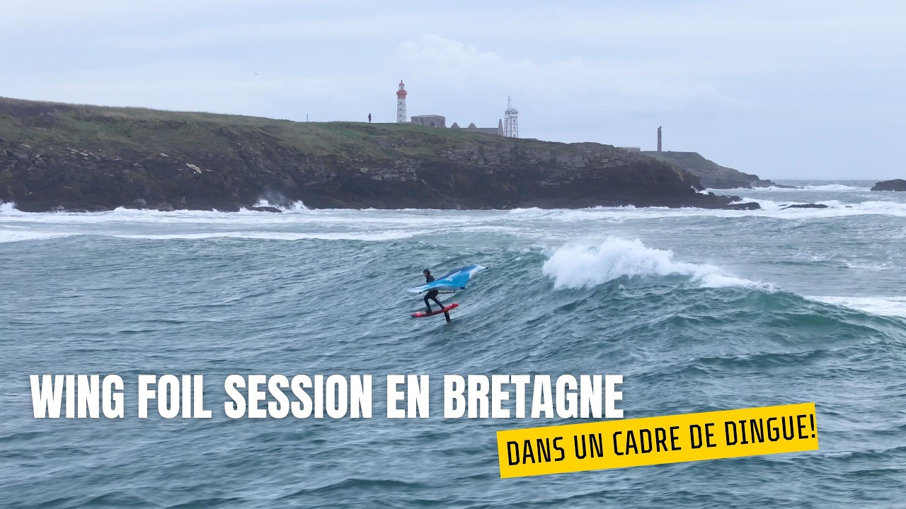 A MAGIC SOLO WING FOIL SESSION IN THE WAVES!!