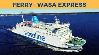 Departure of ferry WASA EXPRESS, Umeå (Wasaline)