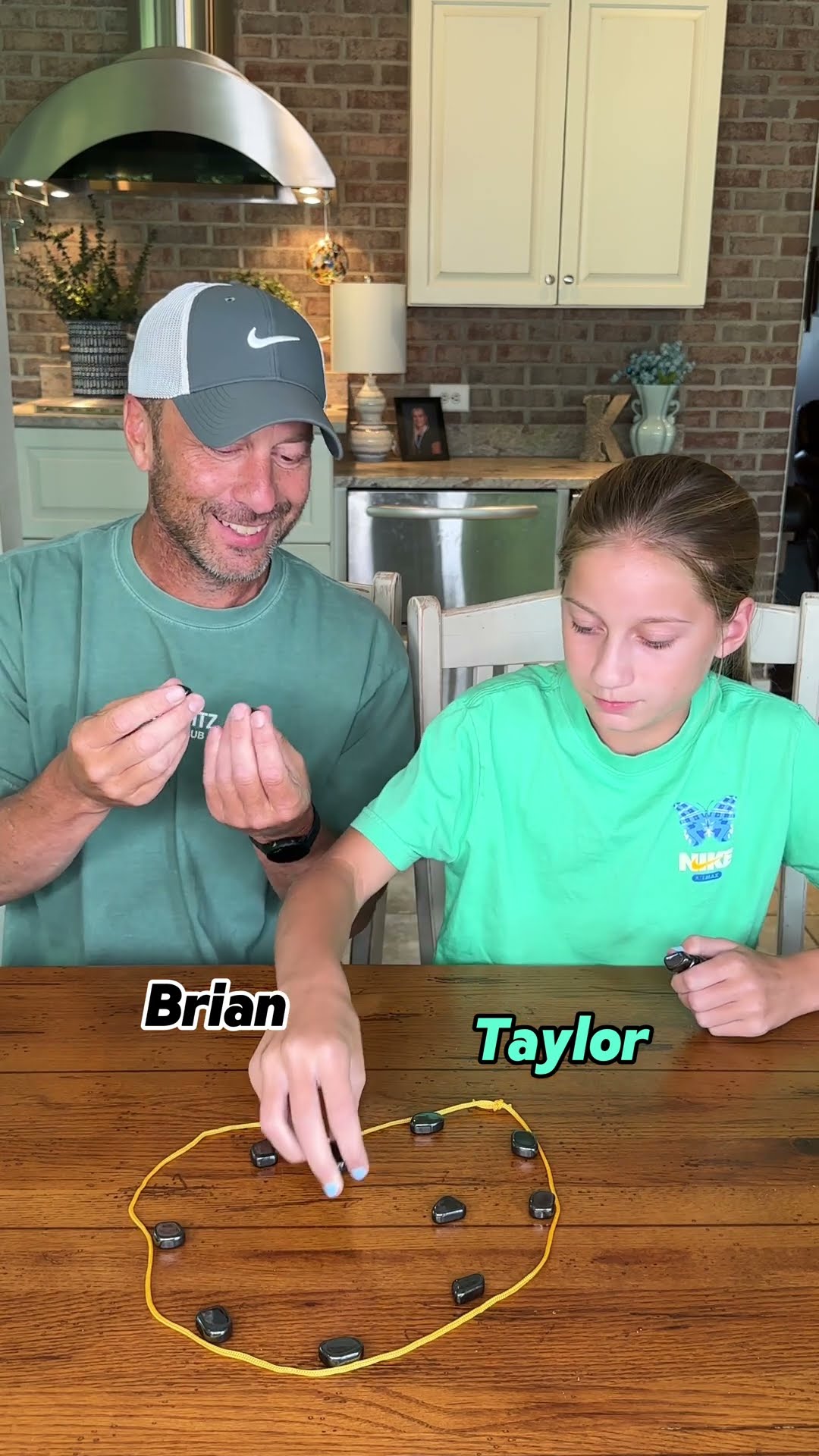Dad vs. daughter magnet game!! #familyfun #partygames