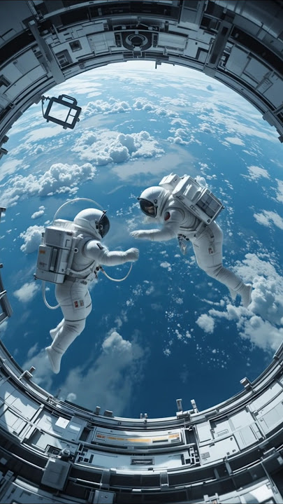 Unreal View: Astronauts Floating Outside the Spacecraft!