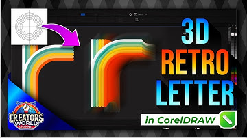 Stunning 3D Retro Letter ‘R’ Text Effect in CorelDRAW | Step-by-Step Vintage Typography Tutorial