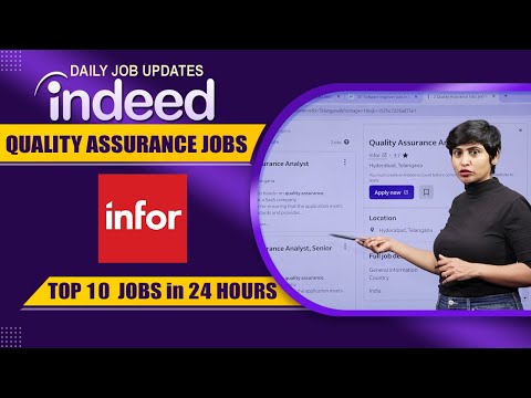 Top 10 Quality Assurance Jobs in Indeed Hyderabad Fresher Jobs Daily Job Updates
