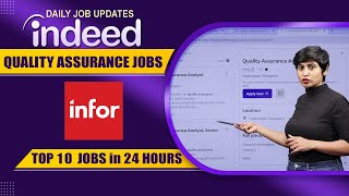 Top 10 Quality Assurance Jobs in Indeed | Hyderabad Fresher Jobs | Daily Job Updates