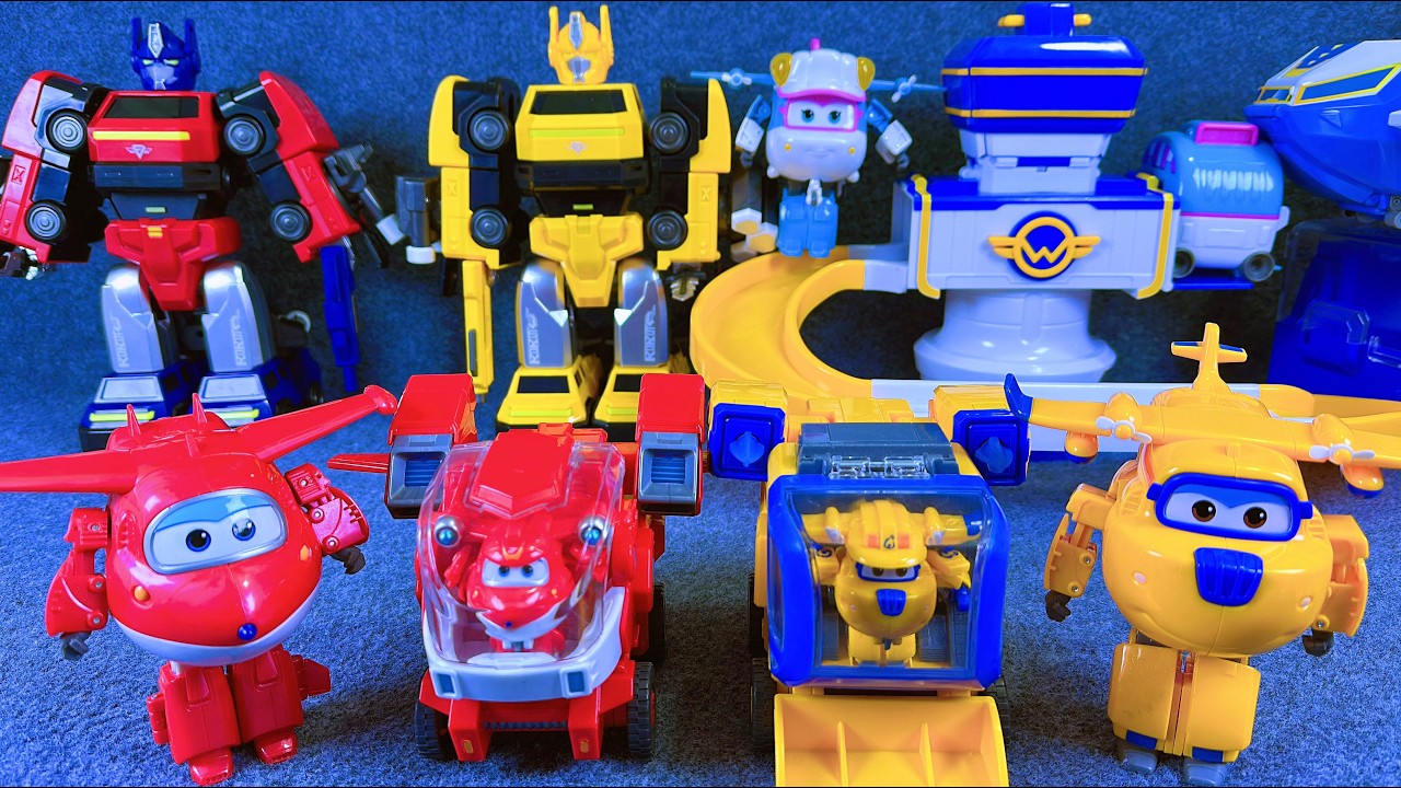 20-minute of satisfying unboxing, cool Super Wings Space Base Set Series ASMR | Review Toys