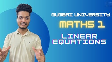 LINEAR EQUATIONS QUICK REVISION  | M1 | #KT #engineering  #sem1