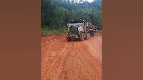 Testing the 4x diff locks uphill a slippery mountain with full load