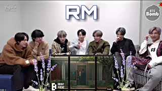 BTS Reaction to RM New Mv 'Come back to me ' [Fanmade 💜]